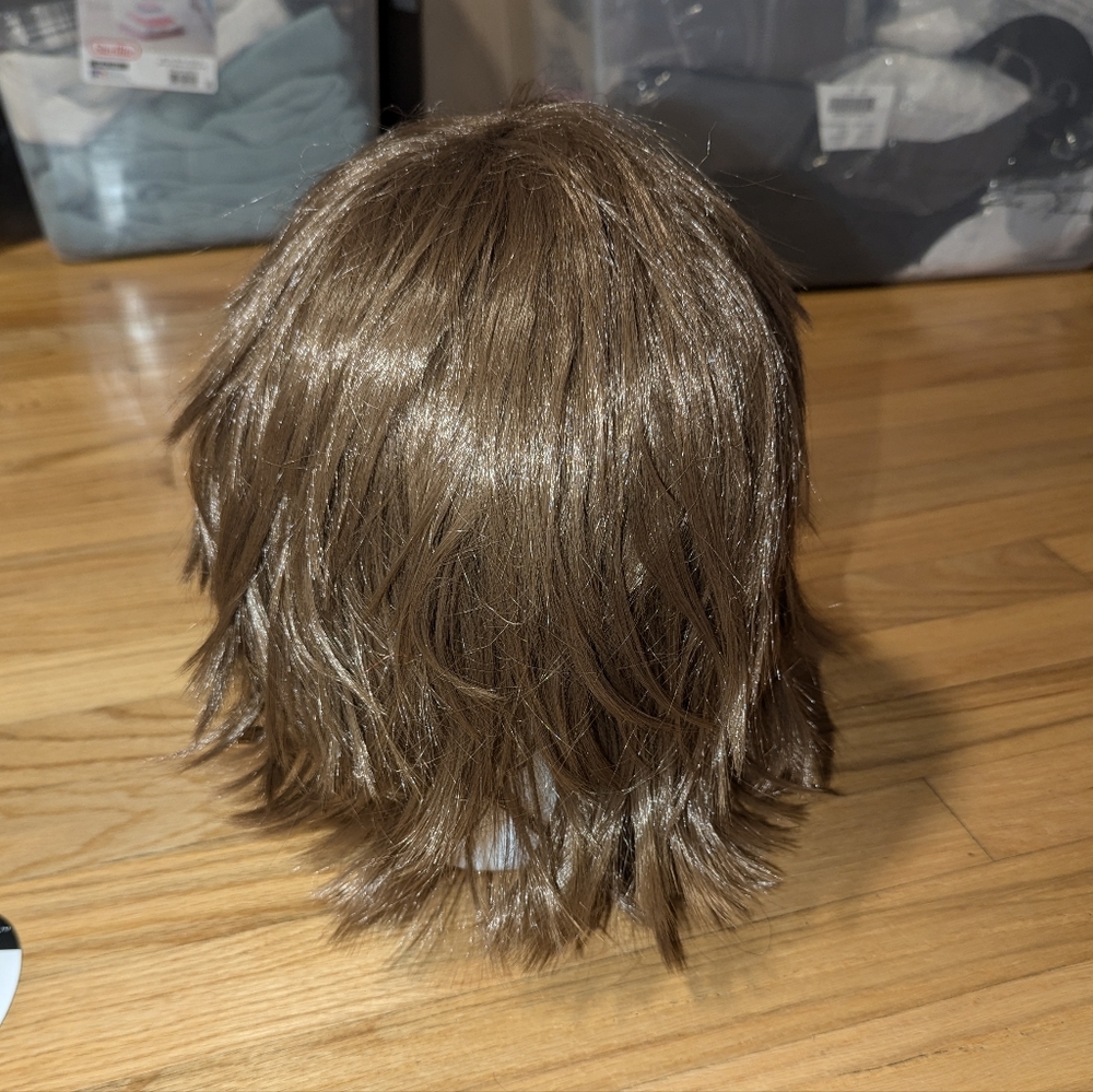 S-noilite Women Mens Male Short Fluffy Straight Hair Wigs Anime Cosplay Wig
